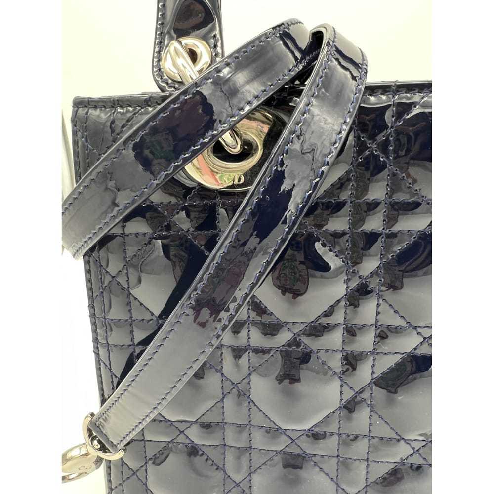 Dior Lady Dior patent leather handbag - image 2