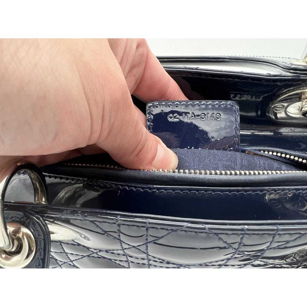 Dior Lady Dior patent leather handbag - image 6