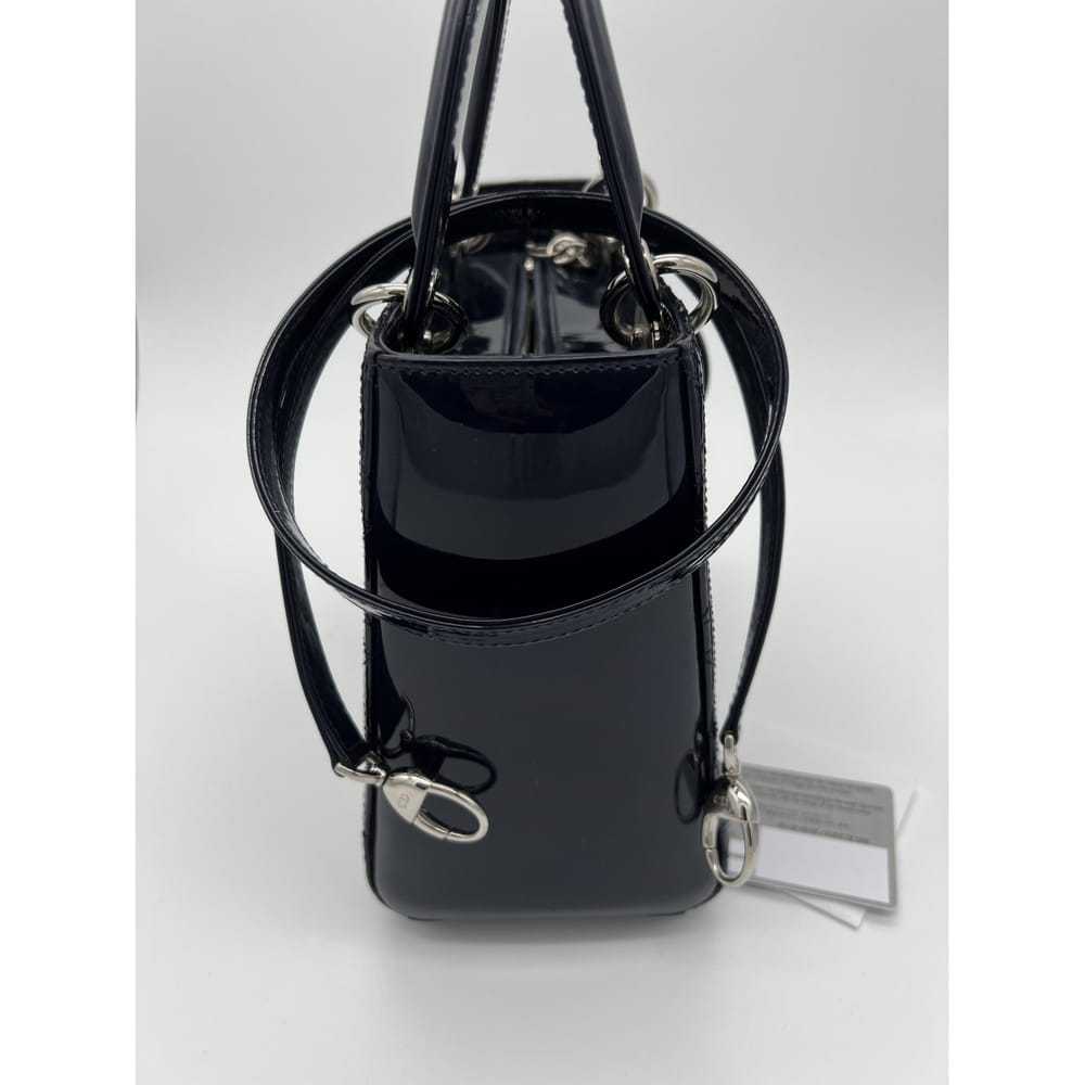 Dior Lady Dior patent leather handbag - image 8