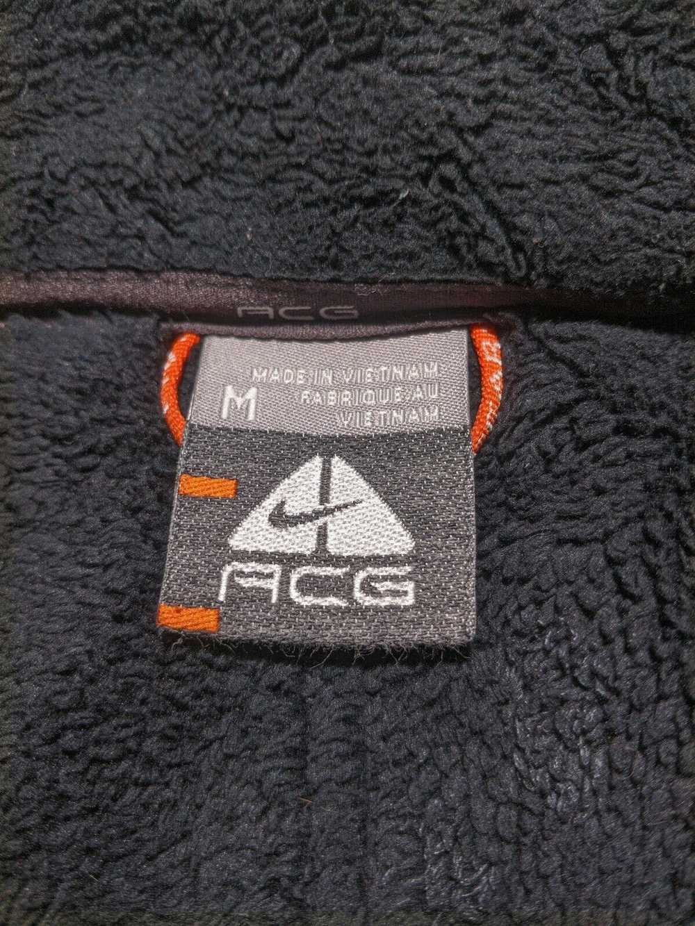 Nike ACG Medium Black / Gray Vintage 1990s Fleece… - image 3