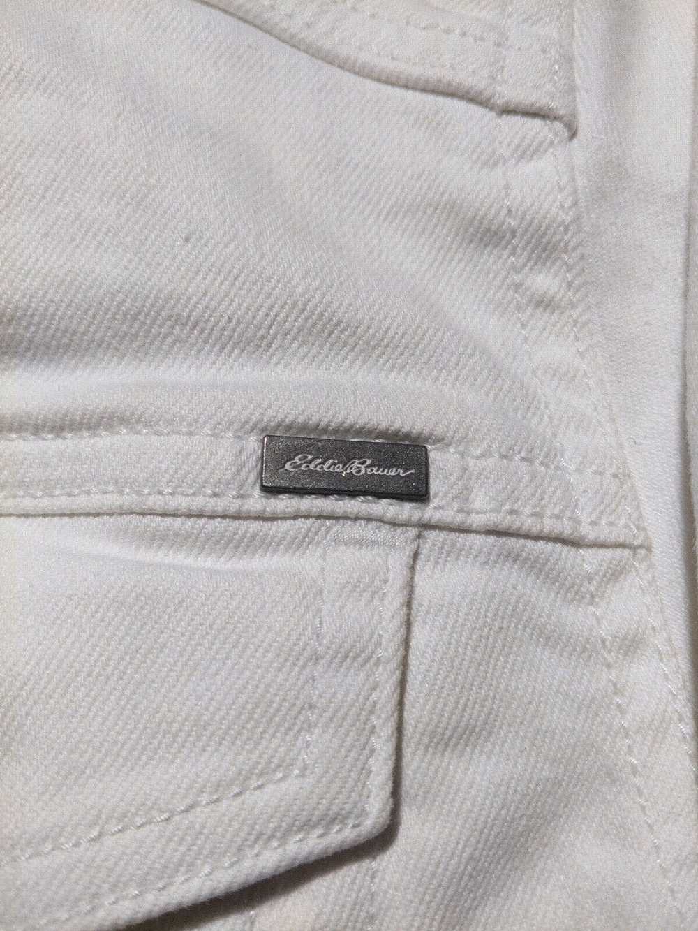 Eddie Bauer Medium White Vintage 2000s Denim Jean… - image 2