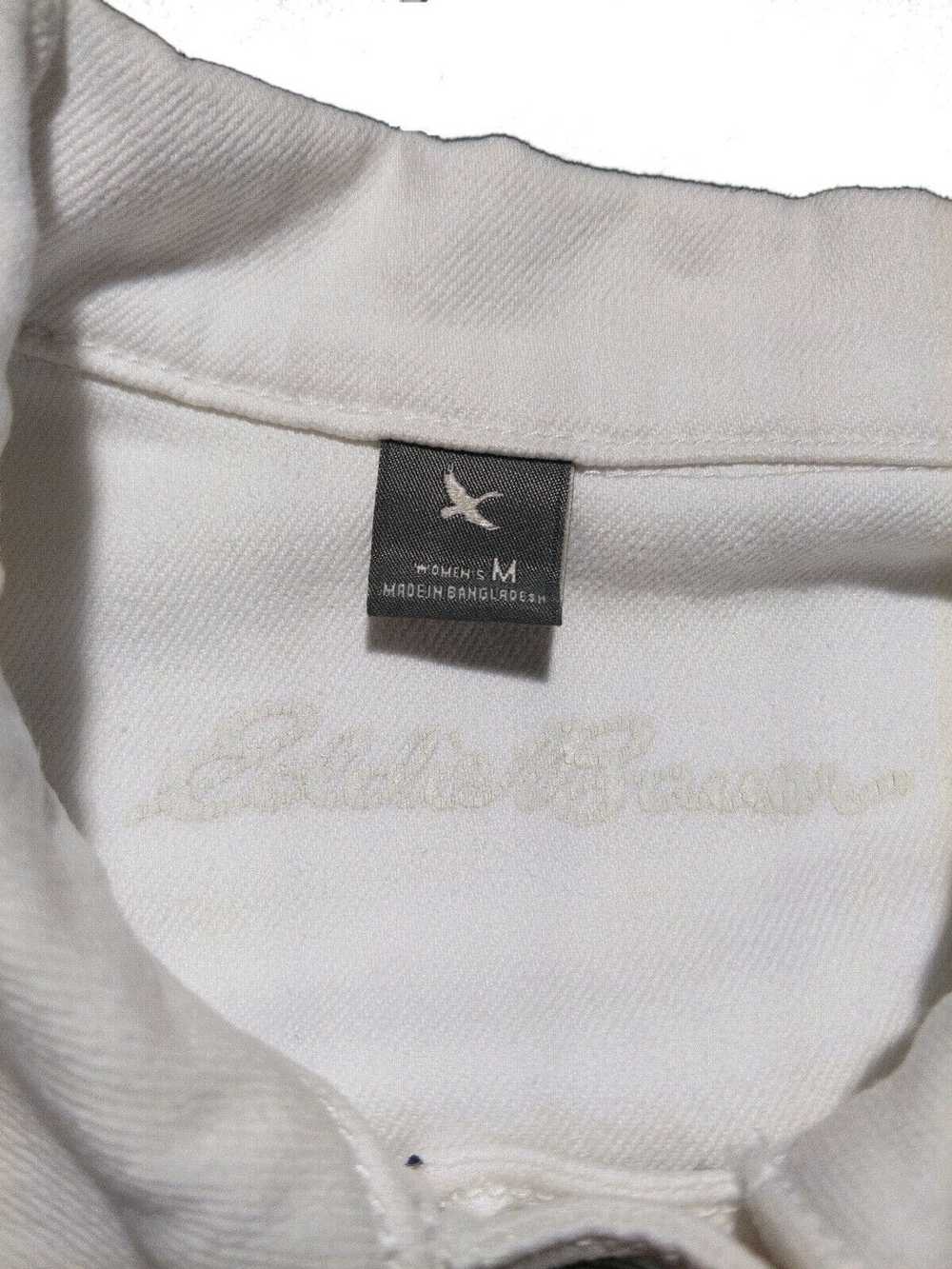 Eddie Bauer Medium White Vintage 2000s Denim Jean… - image 3