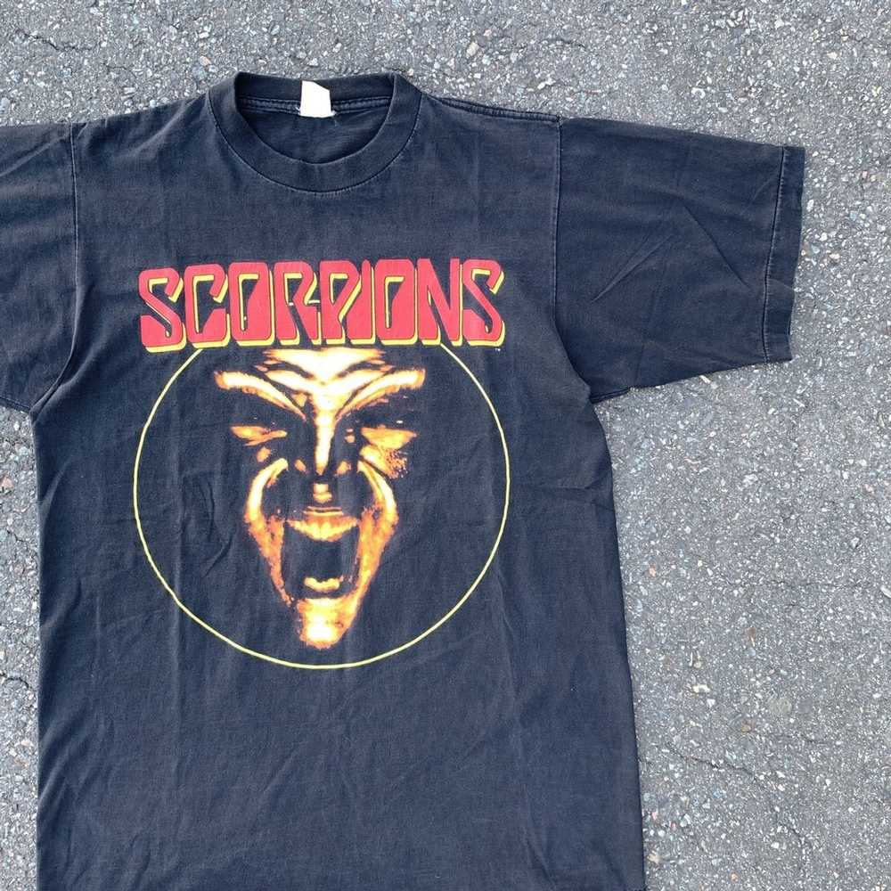 Rare × Rock Band × Rock T Shirt Vintage SCORPIONS… - image 3