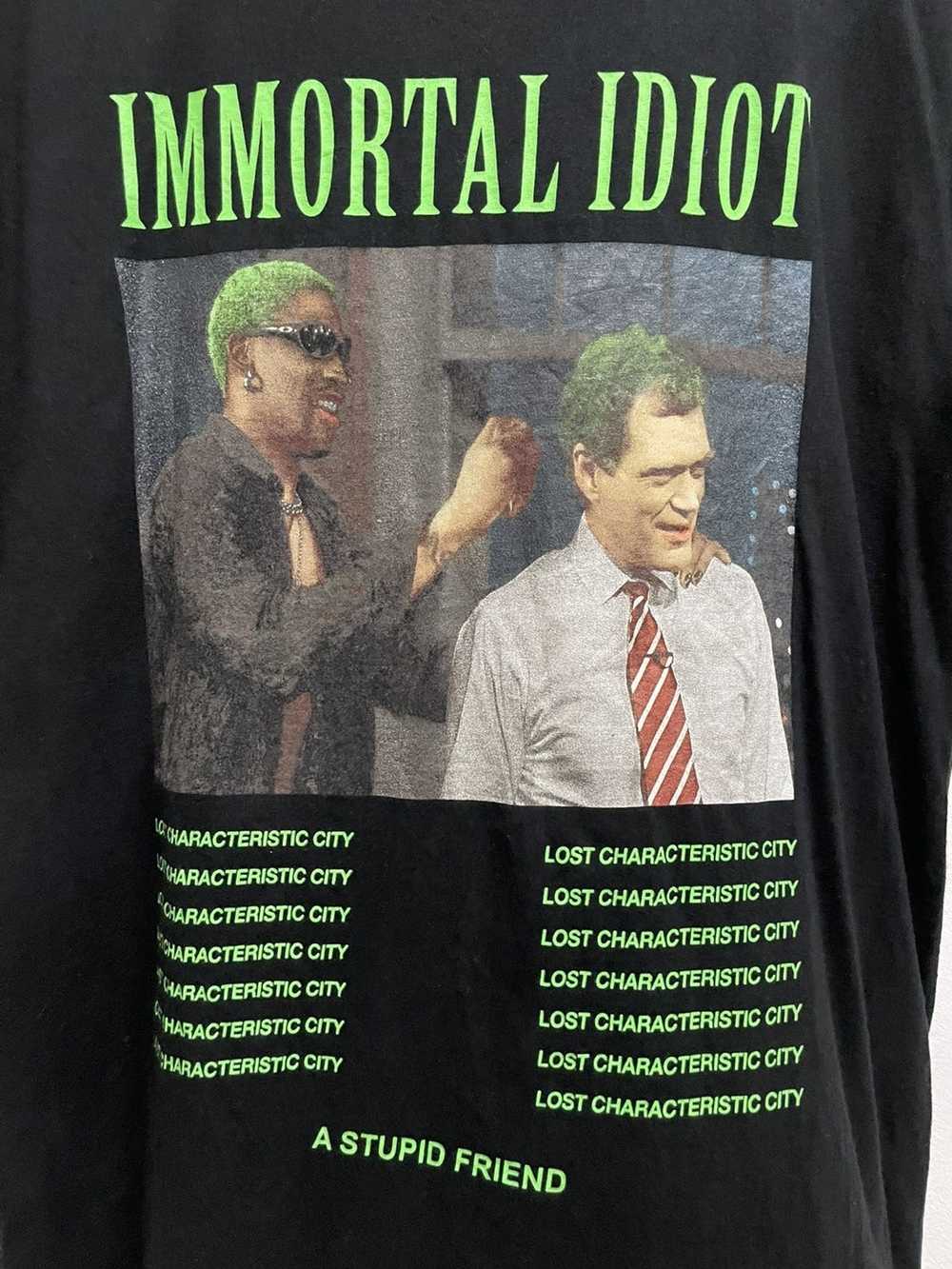 Movie × Rare Dennis Rodman Immortal Idiot T shirt - Gem