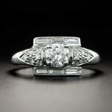 Mid-Century .54 Carat Diamond Engagement Ring - image 1