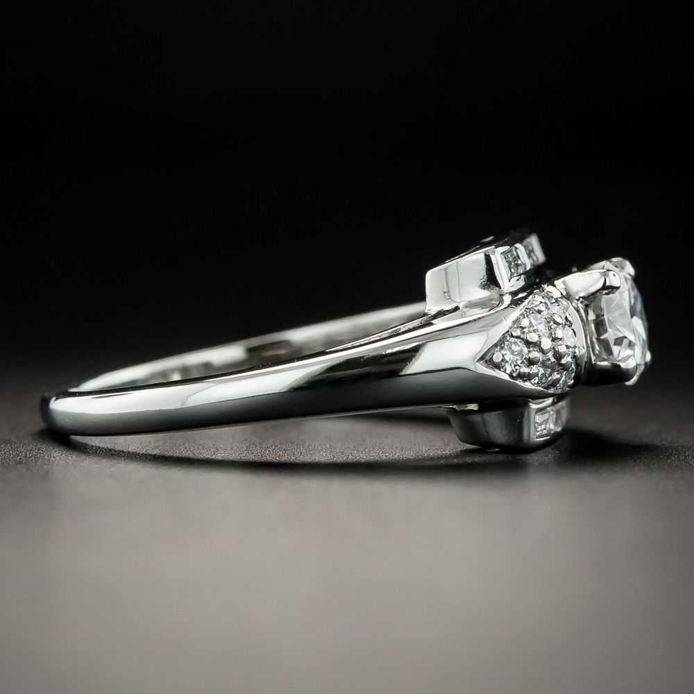 Mid-Century .54 Carat Diamond Engagement Ring - image 2