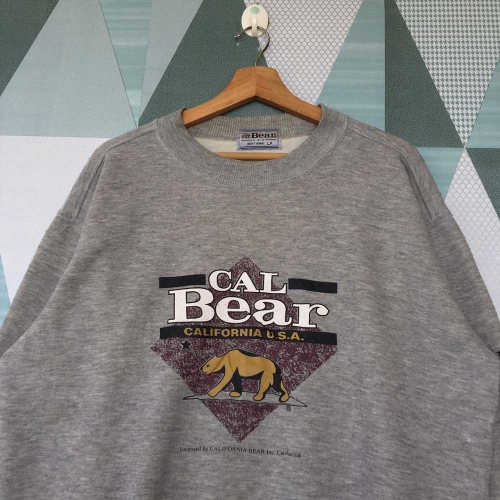 Japanese Brand × Vintage Cal Bear Sweatshirt Pull… - image 3