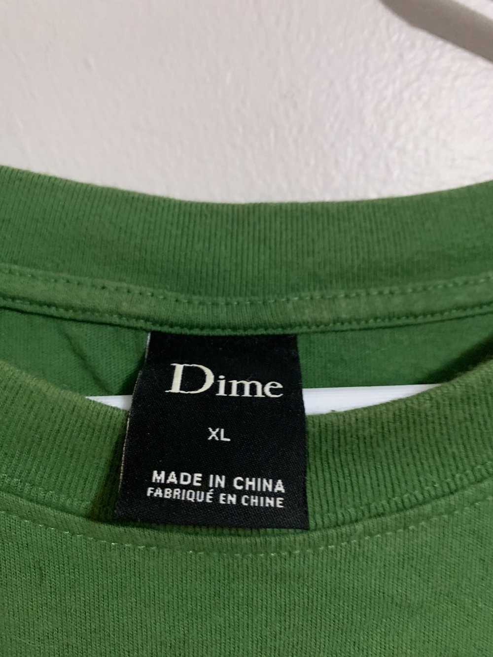 Dime Dime Logo Tee - Green - Large - image 3