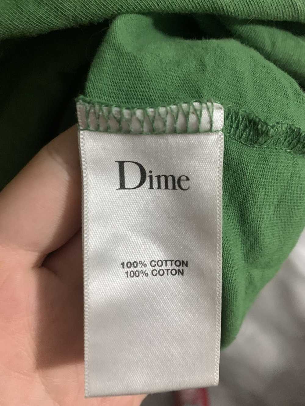 Dime Dime Logo Tee - Green - Large - image 4