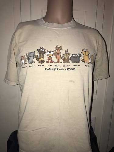 Vintage Vintage Crazy Shirts “Adopt A Cat” Double 