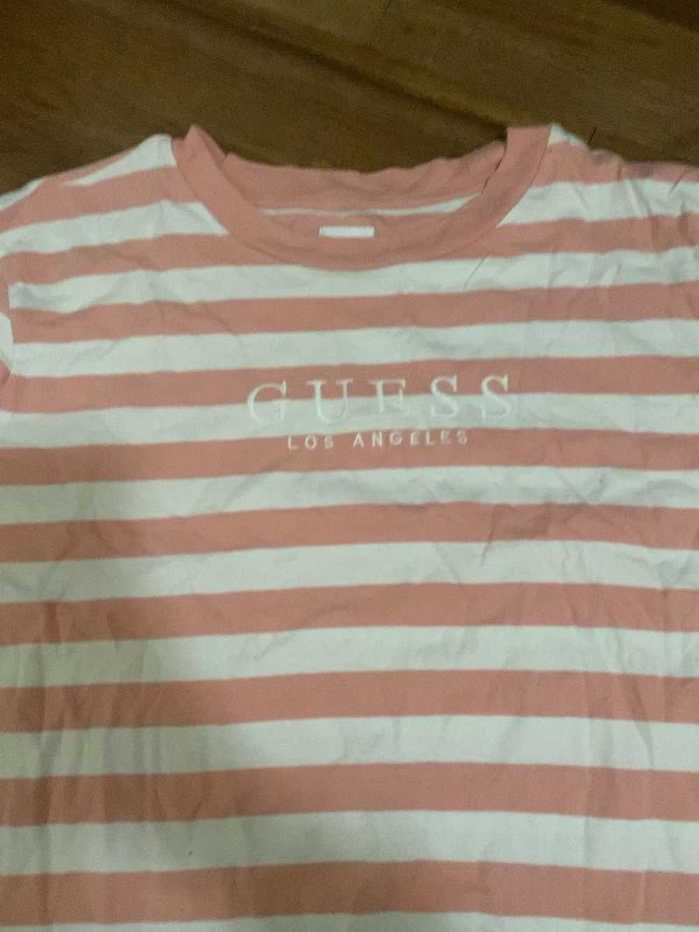 Guess Guess Pink Striped T-shirt - image 3