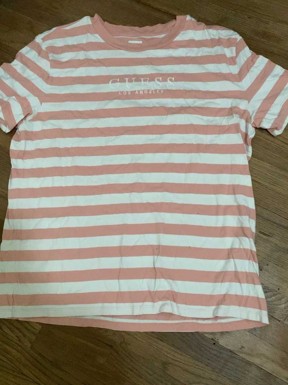 Guess Guess Pink Striped T-shirt - image 4