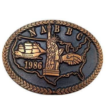 Other Statue Of Liberty Belt Buckle 1986 NABBC Co… - image 1