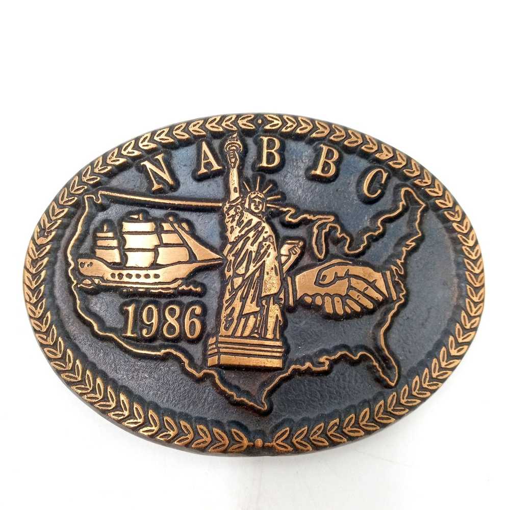 Other Statue Of Liberty Belt Buckle 1986 NABBC Co… - image 6