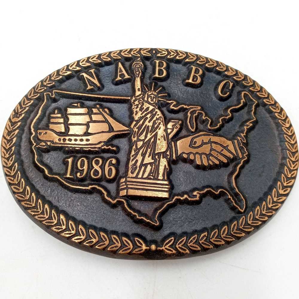Other Statue Of Liberty Belt Buckle 1986 NABBC Co… - image 7