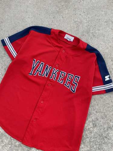 Vintage Starter Yankees Polo Short Sleeve • Large