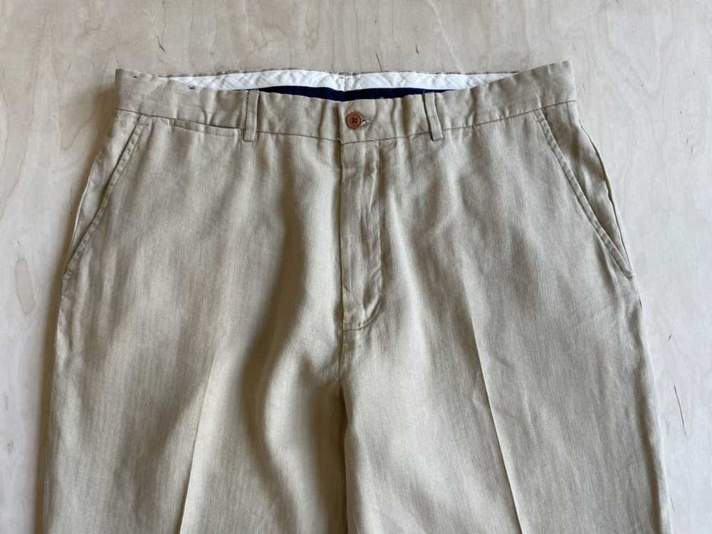 Polo Ralph Lauren Linen Silk Trousers Herringbone - image 3