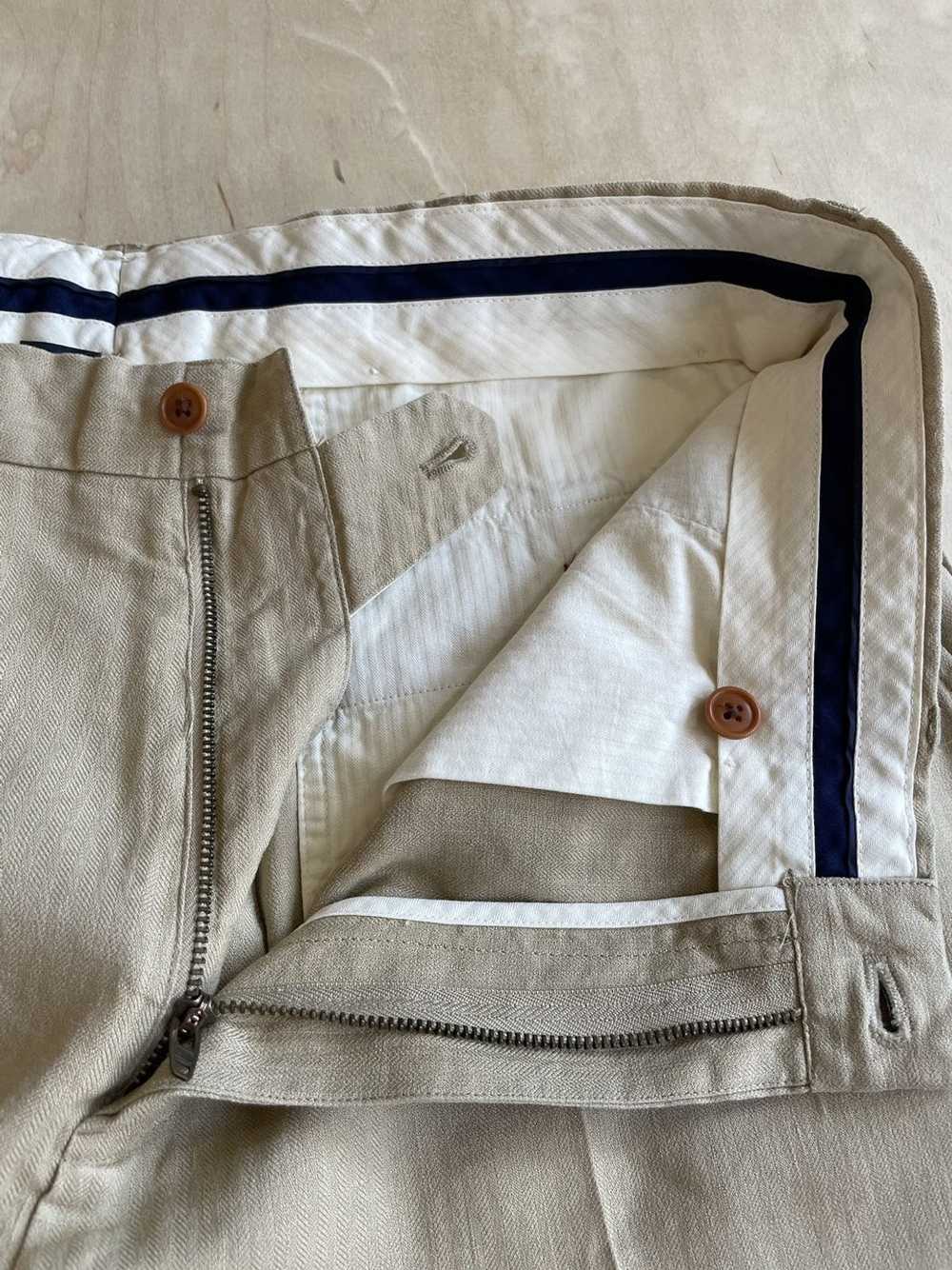 Polo Ralph Lauren Linen Silk Trousers Herringbone - image 5