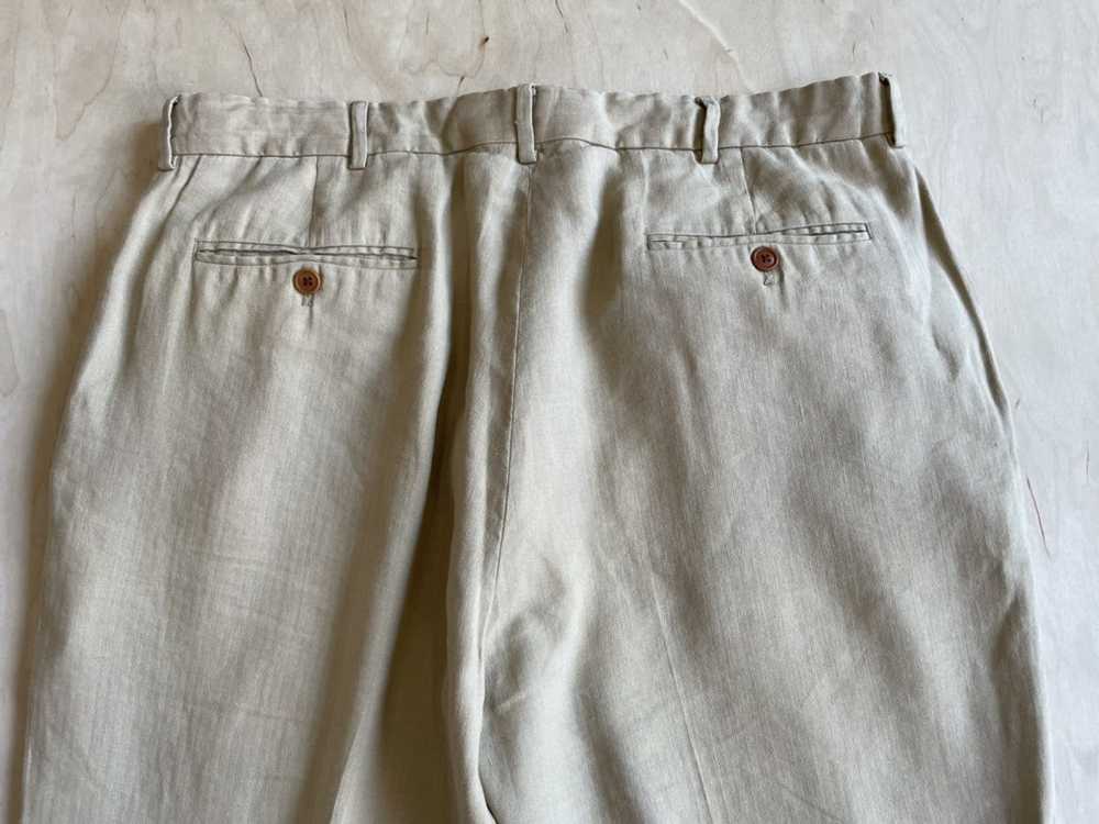 Polo Ralph Lauren Linen Silk Trousers Herringbone - image 9