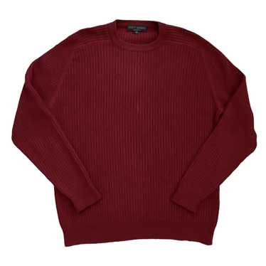 Scott Barber Scott Barber Red Merino Wool Ribbed S