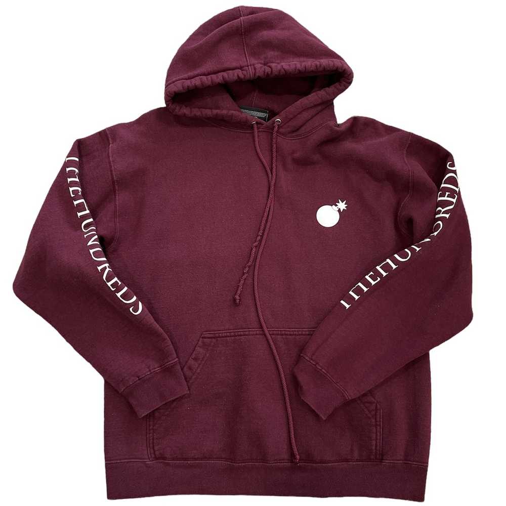 The Hundreds The Hundreds Burgundy Pullover Hoodi… - image 1