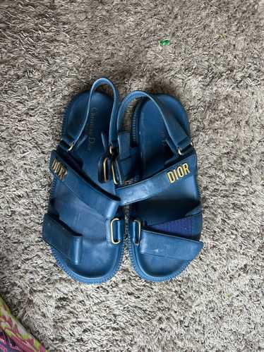 Dior Teal dioract sandals used
