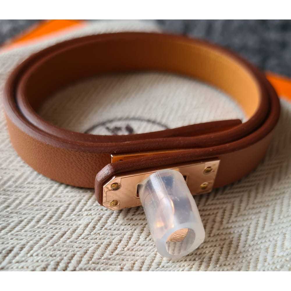 Hermès Mini Kelly leather bracelet - image 3
