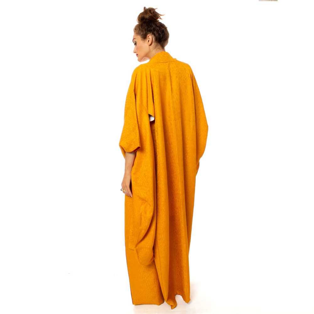 Mustard Gold Furisode Kimono - image 5