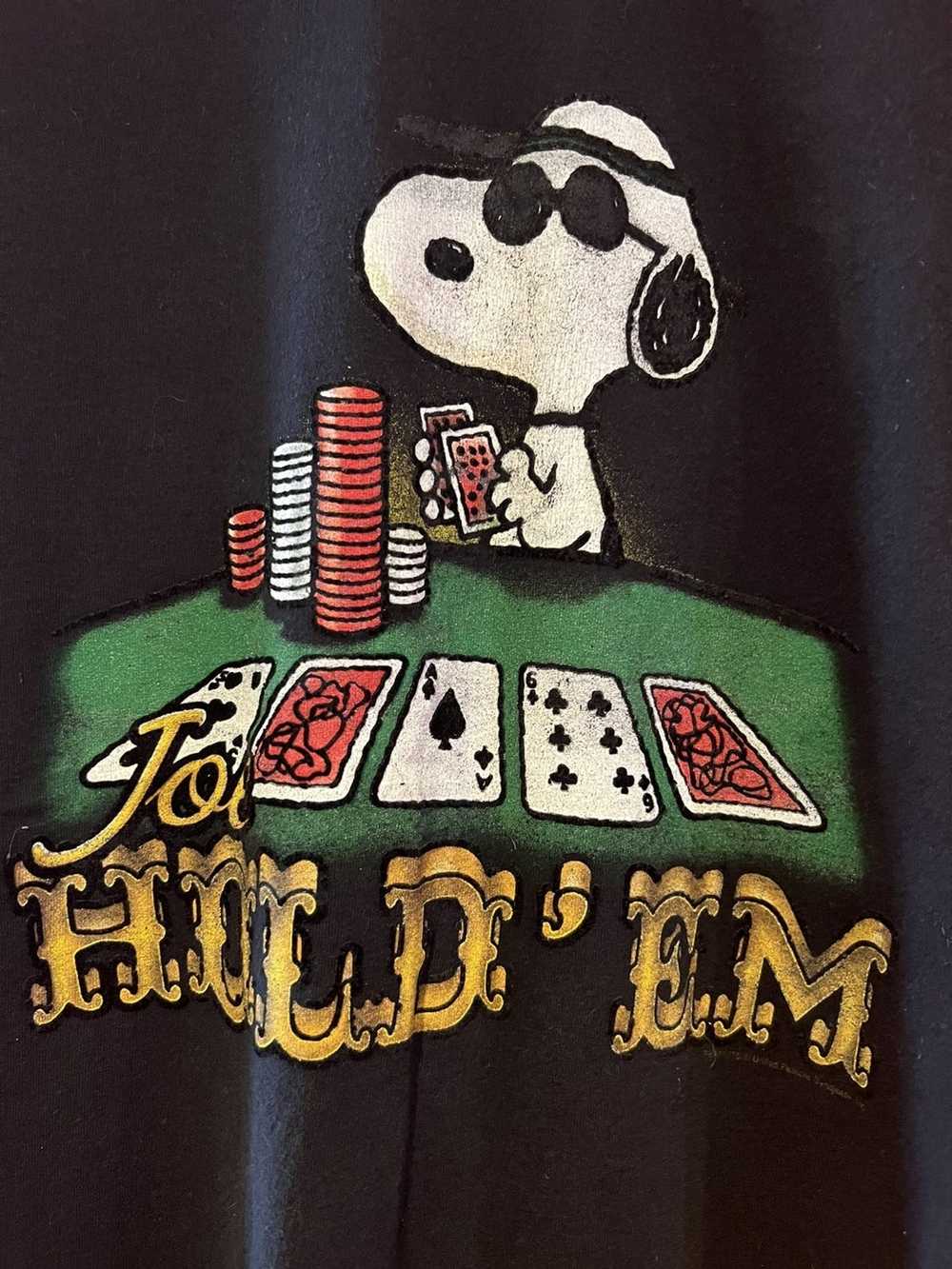 Vintage Peanuts Vintage Shirt Texas Hold’em Snoop… - image 2