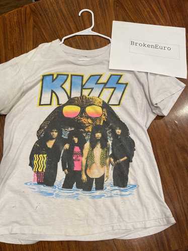 Vintage 1990 KISS hot in the shade tour shirt