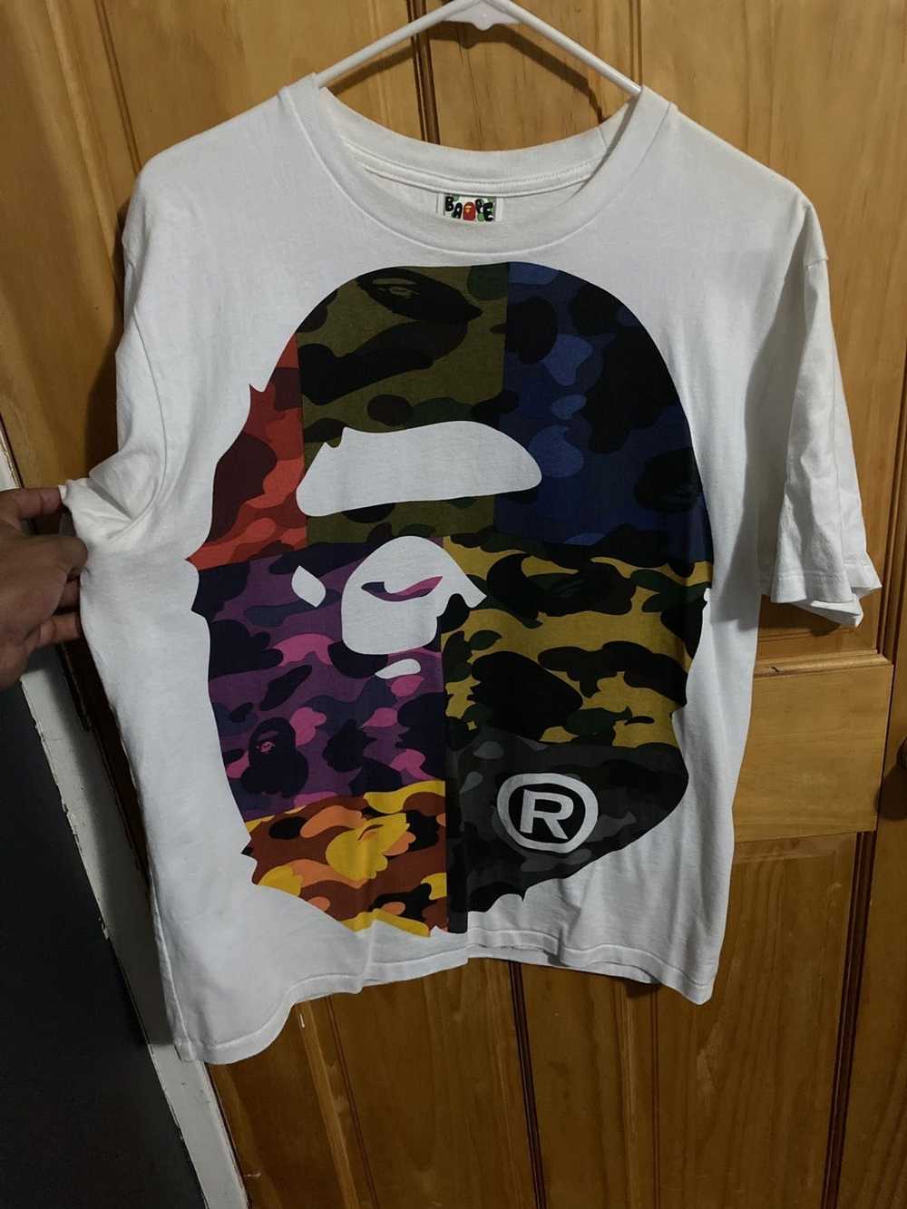 Bape RARE Bape Oversized Head Multi Camo - image 1