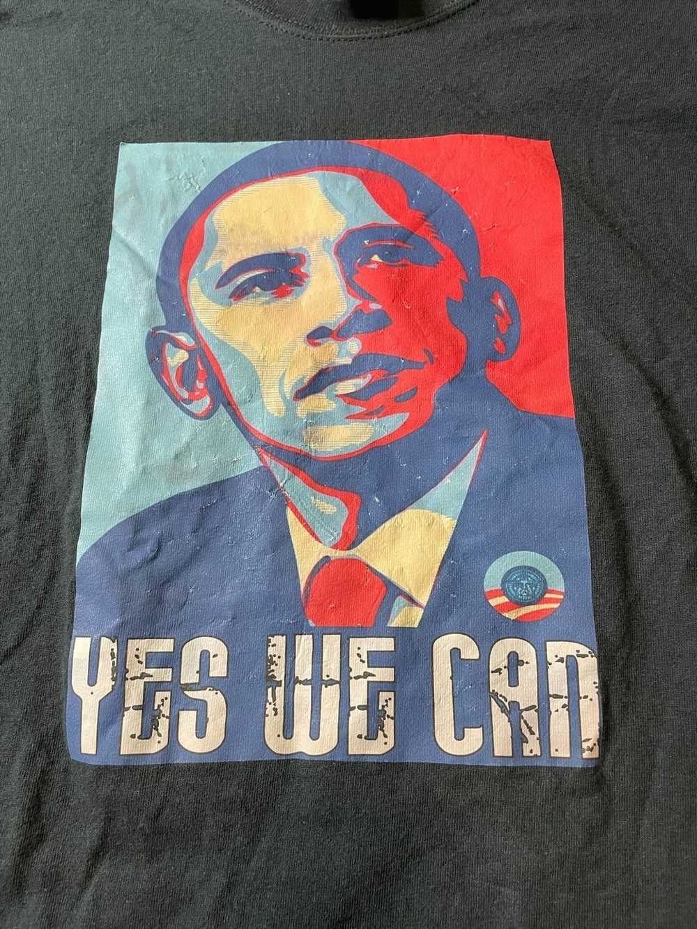 Black × Obama × Vintage Vintage Obama T-shirt - image 1