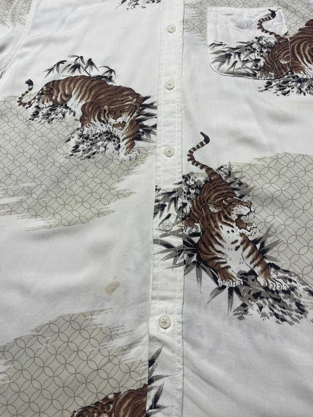 Aloha Wear × Art × Hawaiian Shirt Tiger Motive Ha… - image 3