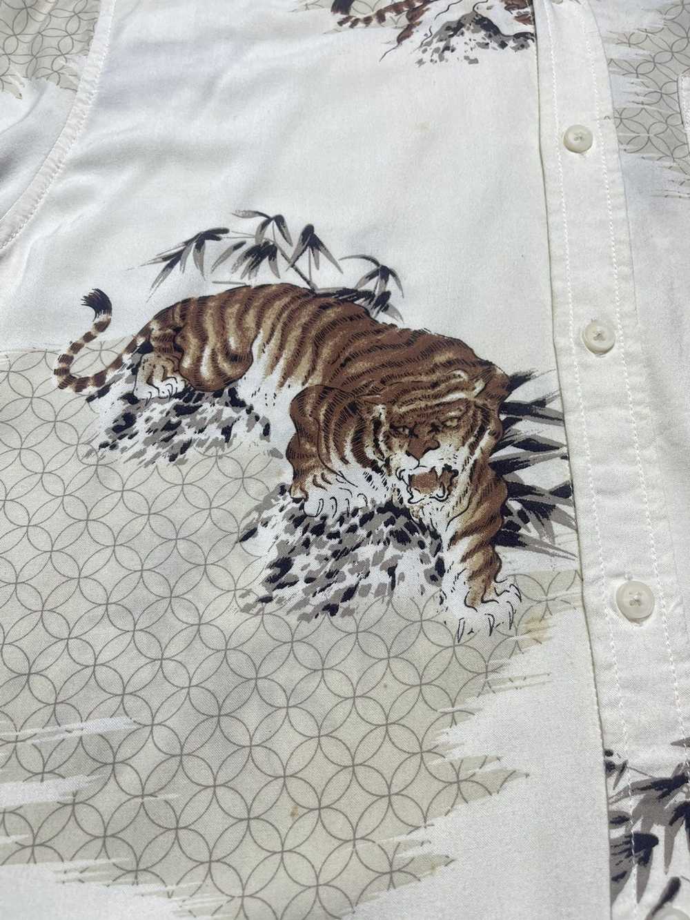 Aloha Wear × Art × Hawaiian Shirt Tiger Motive Ha… - image 4