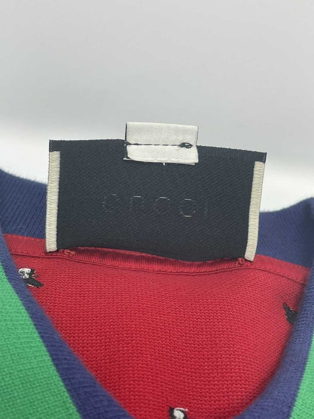 Gucci Gucci cotón polo with panther pattern - image 4