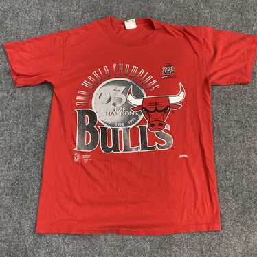 Nutmeg × Vintage Chicago Bulls 1993 NBA Finals T-… - image 1