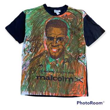 Vintage Vintage 90’s Malcolm X Art T Shirt - image 1