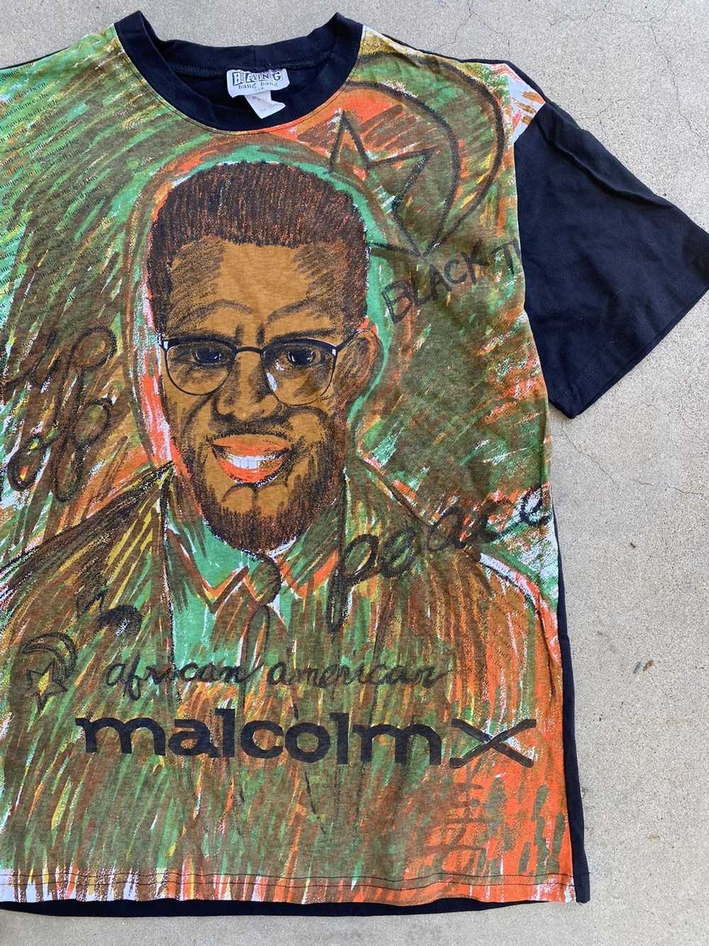 Vintage Vintage 90’s Malcolm X Art T Shirt - image 3