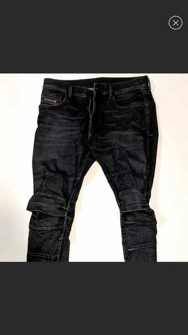 Diesel Dark Blue Diesel denim jeans with knee ope… - image 1