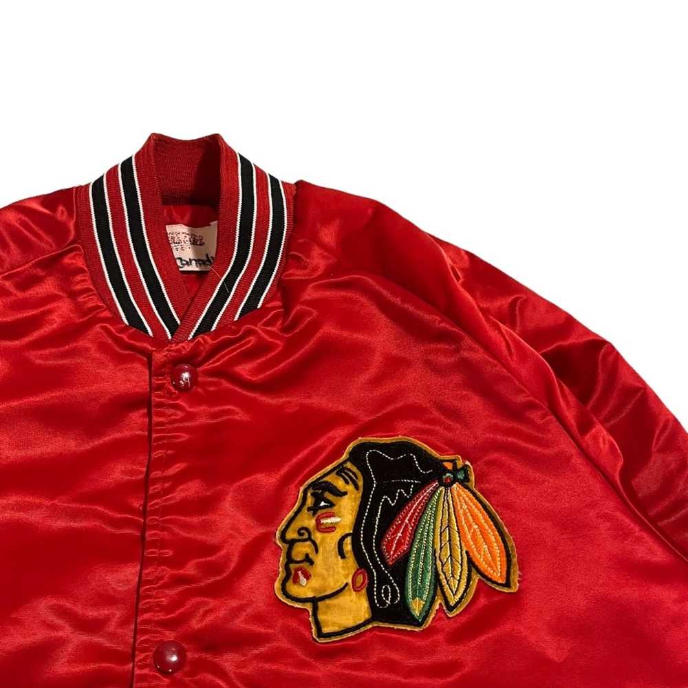 Made In Usa × NHL × Vintage 80s NHL Chicago Black… - image 2