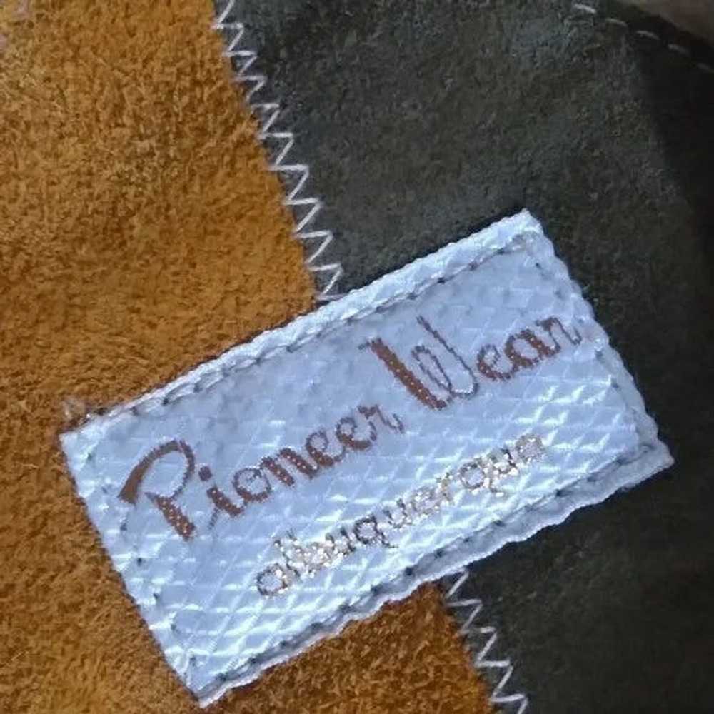 Leather Jacket × Vintage Pioneer Wear Fleece Line… - image 4