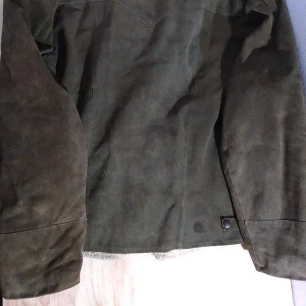 Leather Jacket × Vintage Pioneer Wear Fleece Line… - image 6