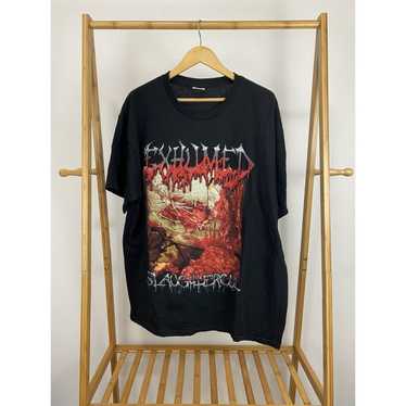 Band Tees × Vintage VTG Exhumed Slaughtercult Dea… - image 1