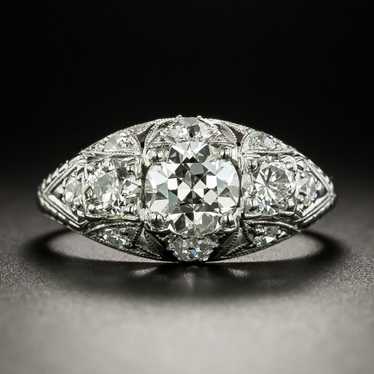 Art Deco .83 Carat Diamond Engagement Ring - GIA … - image 1