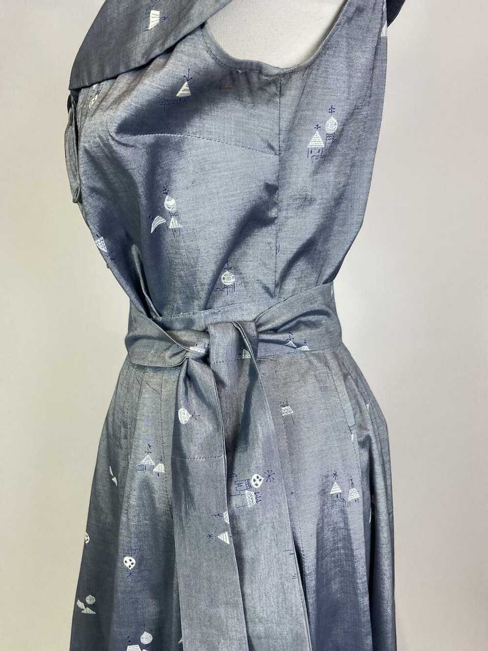 1950's MCM House Print 2 pc. Skirt and Top Set - image 4