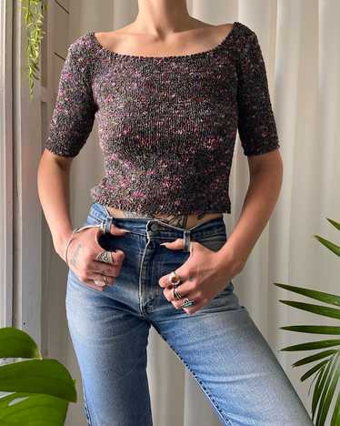 40s Textured Knit Top - image 1