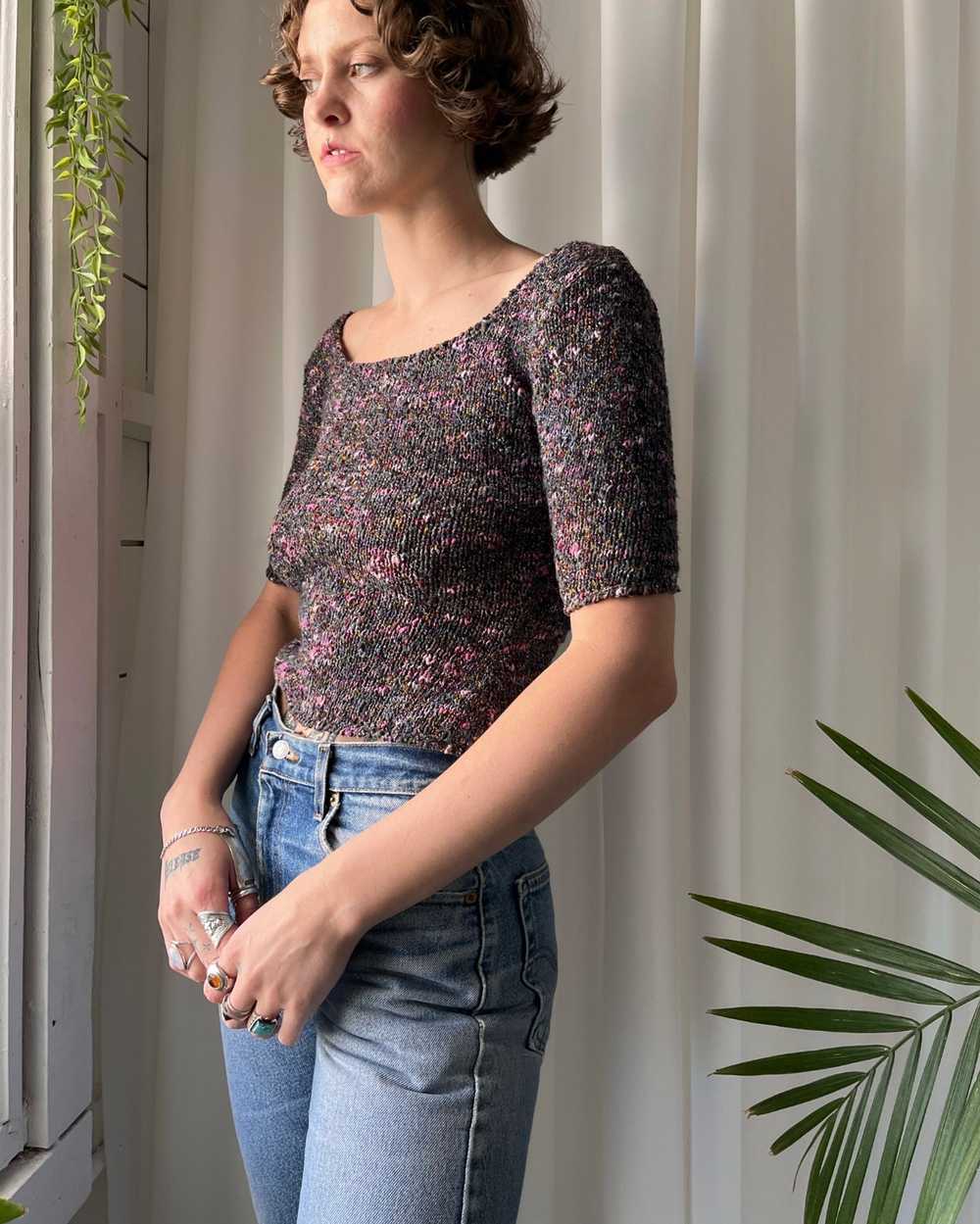 40s Textured Knit Top - image 4