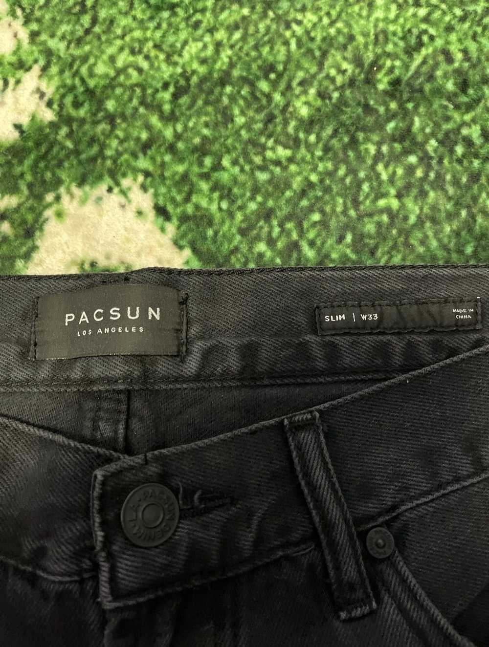 Pacsun × Streetwear Black Denim Shorts - image 2