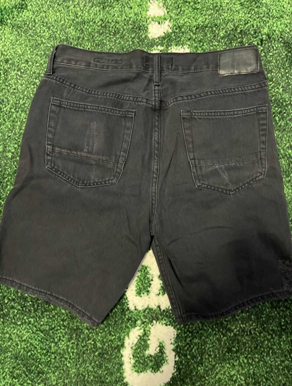 Pacsun × Streetwear Black Denim Shorts - image 3