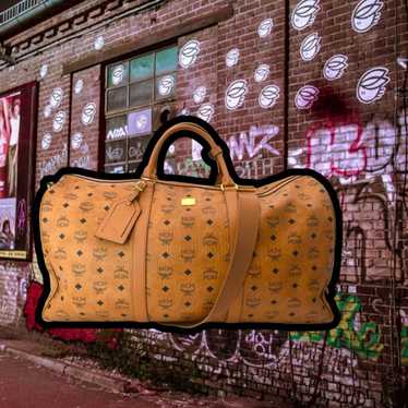 Vintage MCM Visetos Cognac Duffel Bag XLarge Year: Circa 1…
